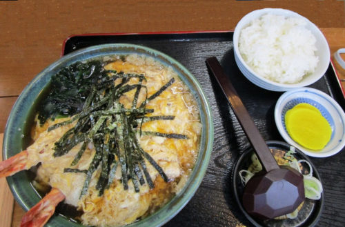 天とじ（手打ち太麺）&小ライス