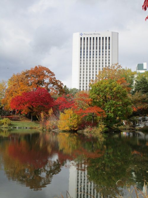 紅葉の中島公園（札幌：中島公園）