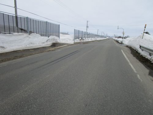 🚙注意❕ブレーキの痕跡がありました