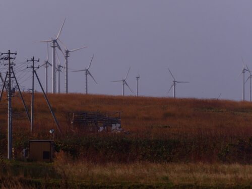 風力発電の風車群2